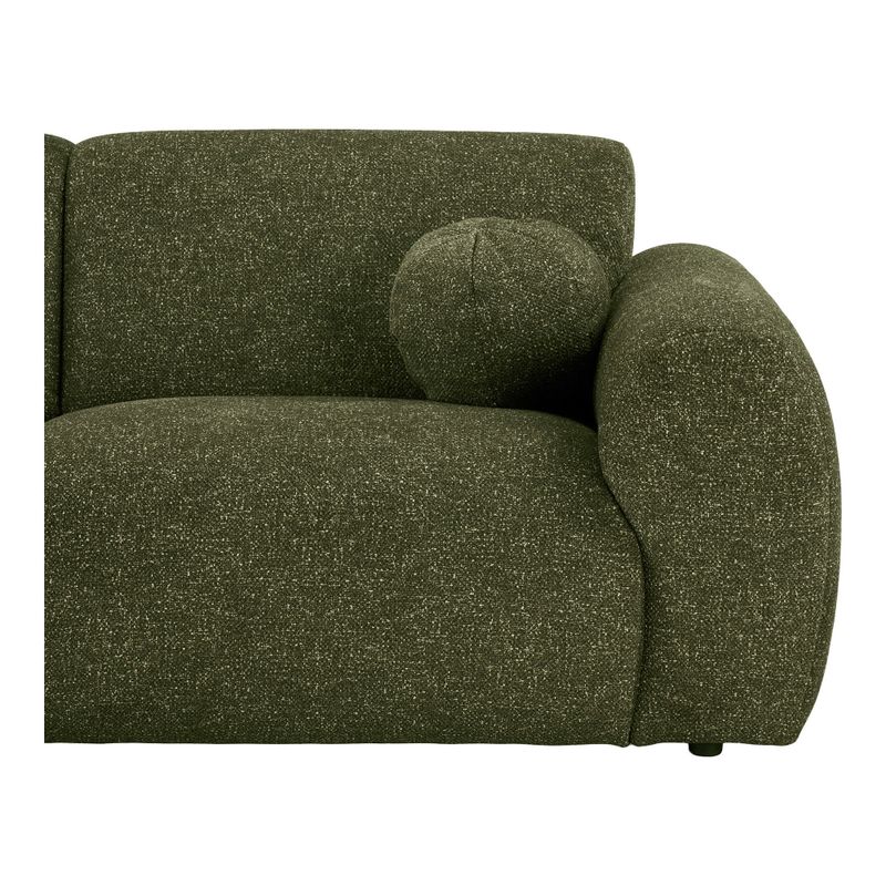 House Nordic Clyde Loungesoffa - Loungesoffa med två dynor, vänstervänd, olivgrön
