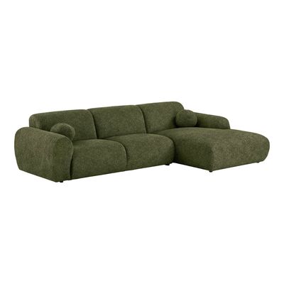 House Nordic Clyde Loungesoffa - Högerställd, Olivgrön