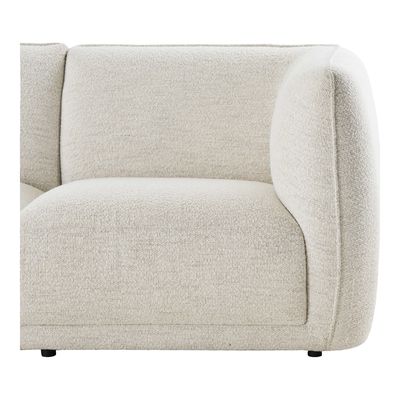 House Nordic Noor Loungesoffa - L-soffa med 2 dynor, vänstervänd, benvit