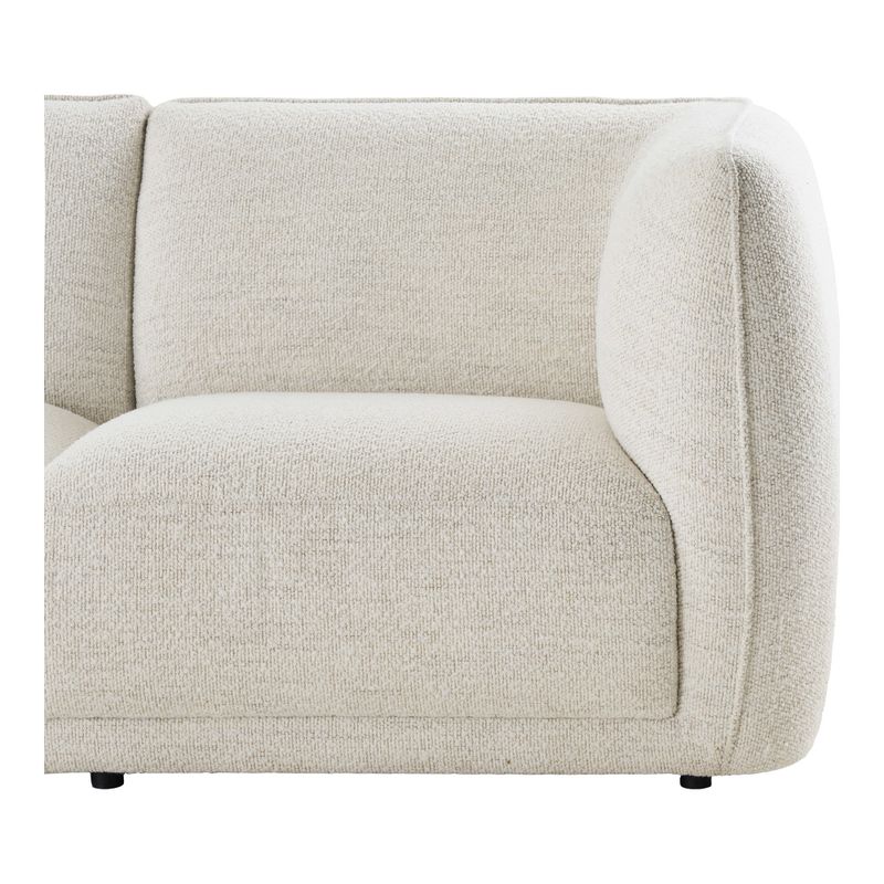 House Nordic Noor Loungesoffa - L-soffa med 2 dynor, vänstervänd, benvit