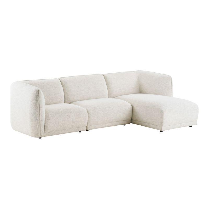 House Nordic Noor Loungesoffa - Högerställd, Benvit