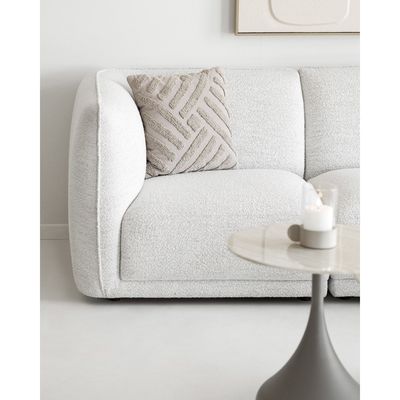 House Nordic Noor Loungesoffa - Högerställd, Benvit
