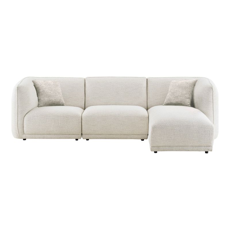 House Nordic Noor Loungesoffa - Högerställd, Benvit