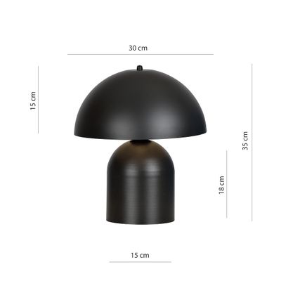 Emibig Bordslampa Lighting KAVA LN1 SVART