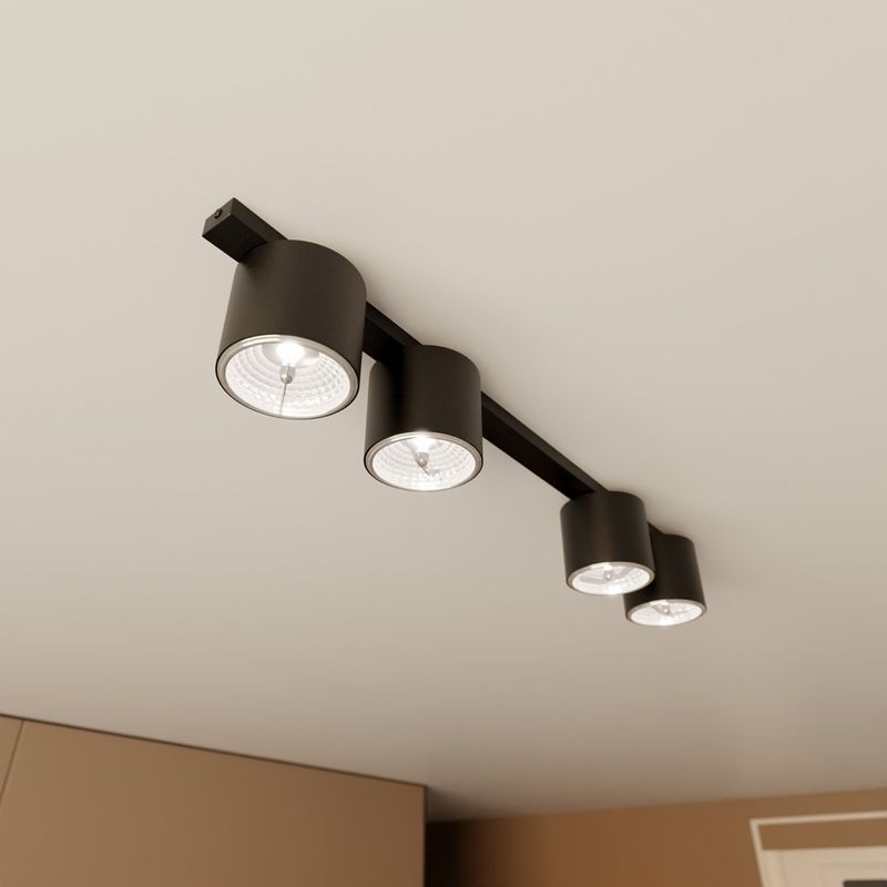 Emibig Lighting Taklampa NANO 4 SVART