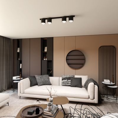 Emibig Lighting Taklampa NANO 4 SVART