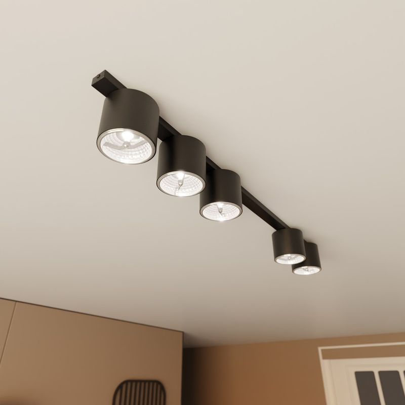 Emibig Lighting Taklampa NANO 5 SVART