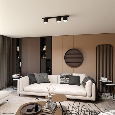 Emibig Lighting Taklampa NANO 3 SVART
