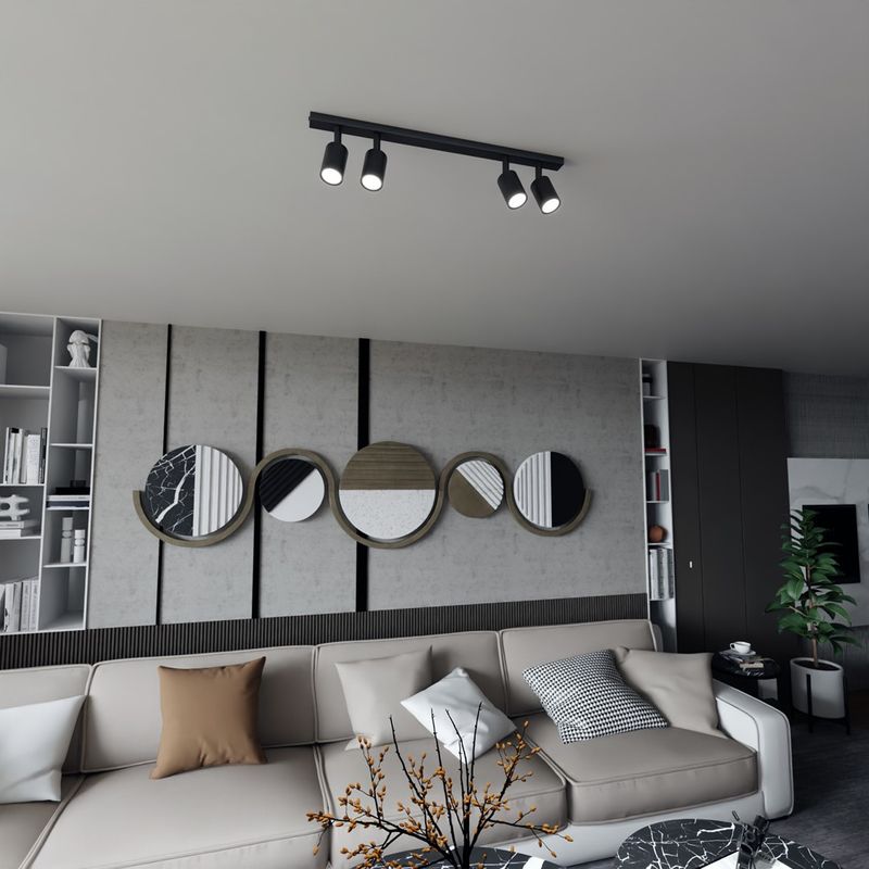 Emibig Lighting Taklampa FLASH 4 SVART