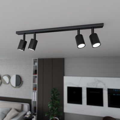 Emibig Lighting Taklampa FLASH 4 SVART
