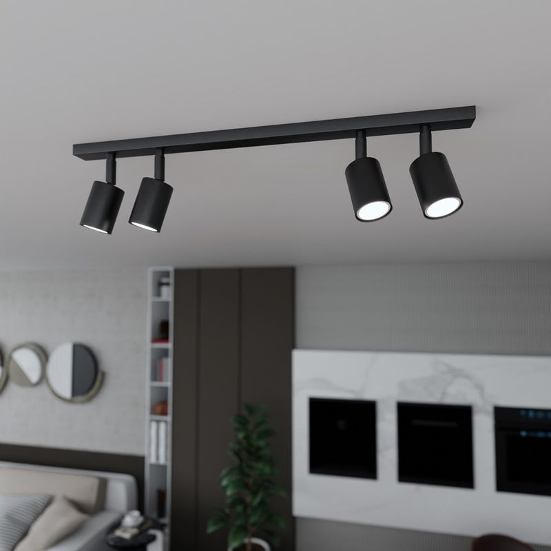 Emibig Lighting Taklampa FLASH 4 SVART