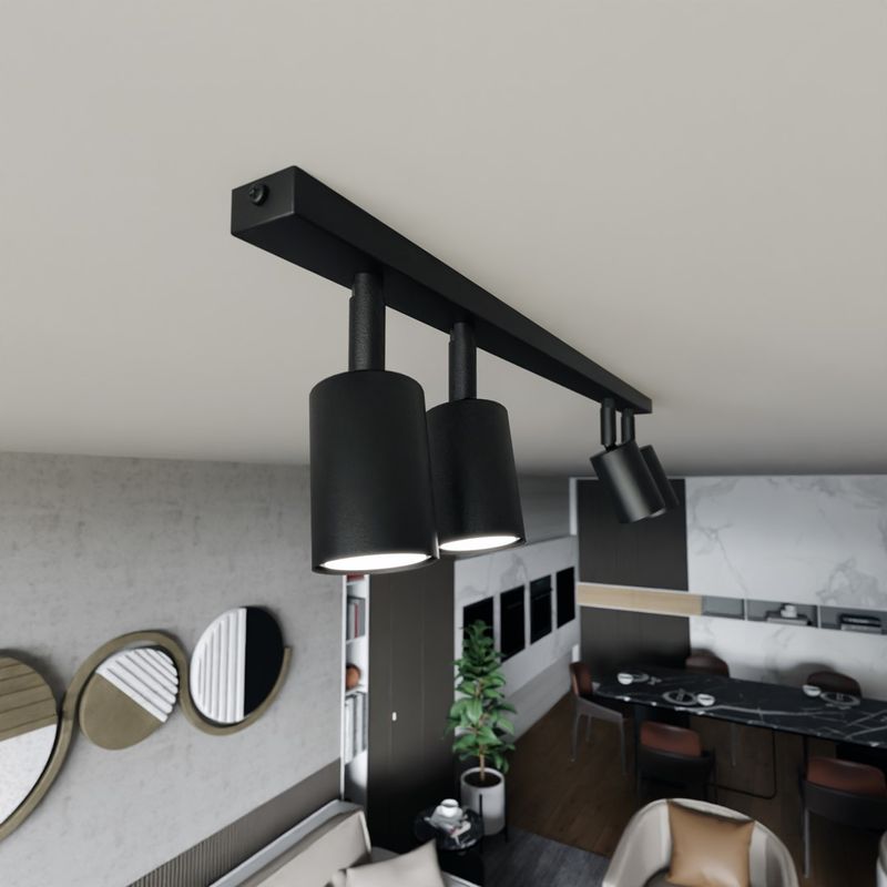 Emibig Lighting Taklampa FLASH 4 SVART