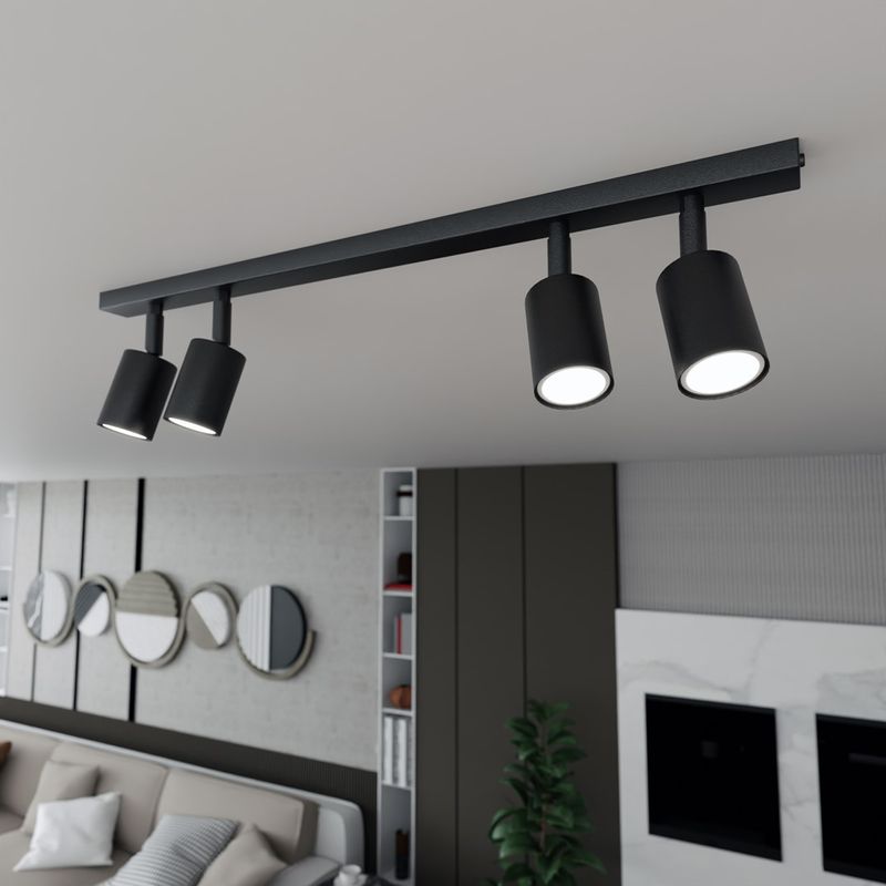Emibig Lighting Taklampa FLASH 4 SVART
