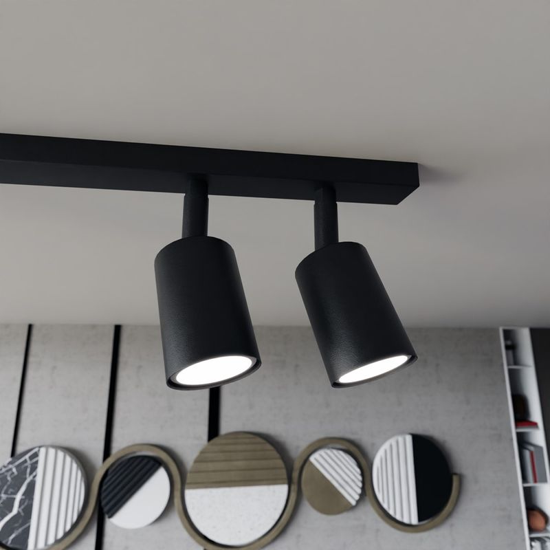Emibig Lighting Taklampa FLASH 6 SVART