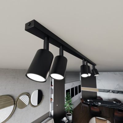 Emibig Lighting Taklampa FLASH 6 SVART