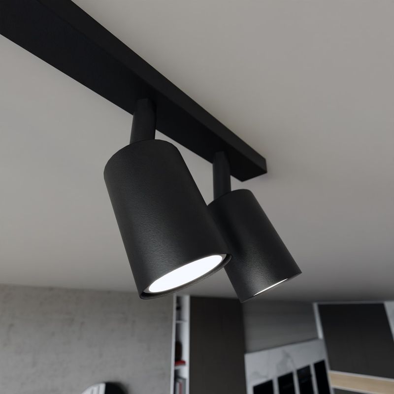 Emibig Lighting Taklampa FLASH 6 SVART