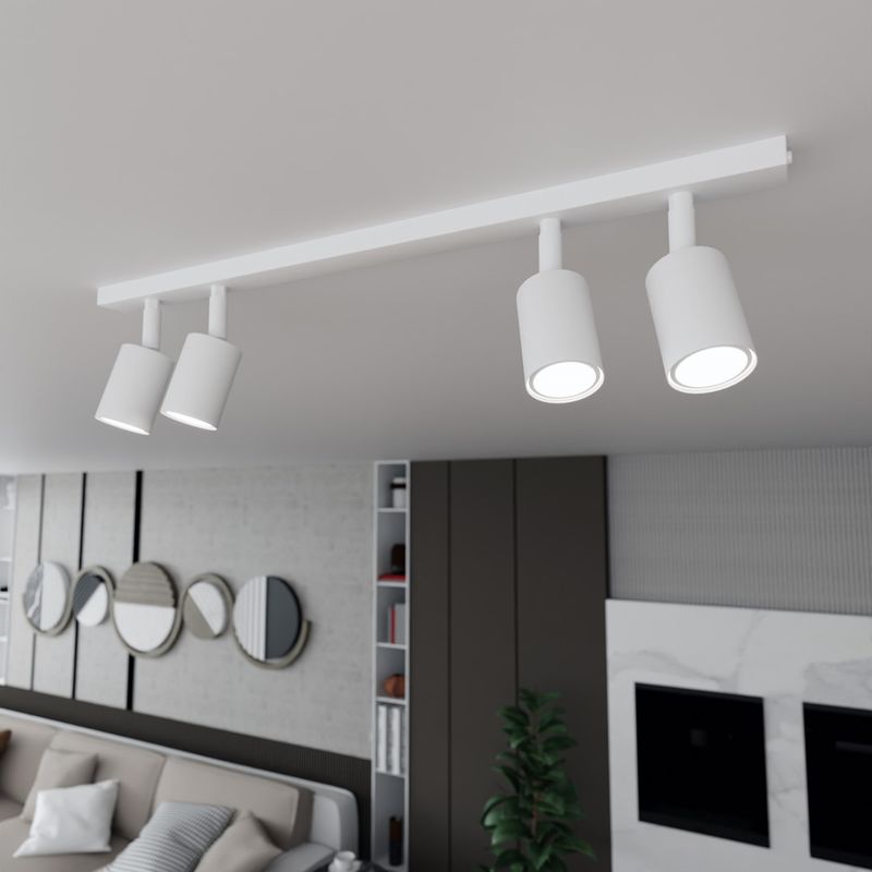 Emibig Lighting Taklampa FLASH 4 VIT