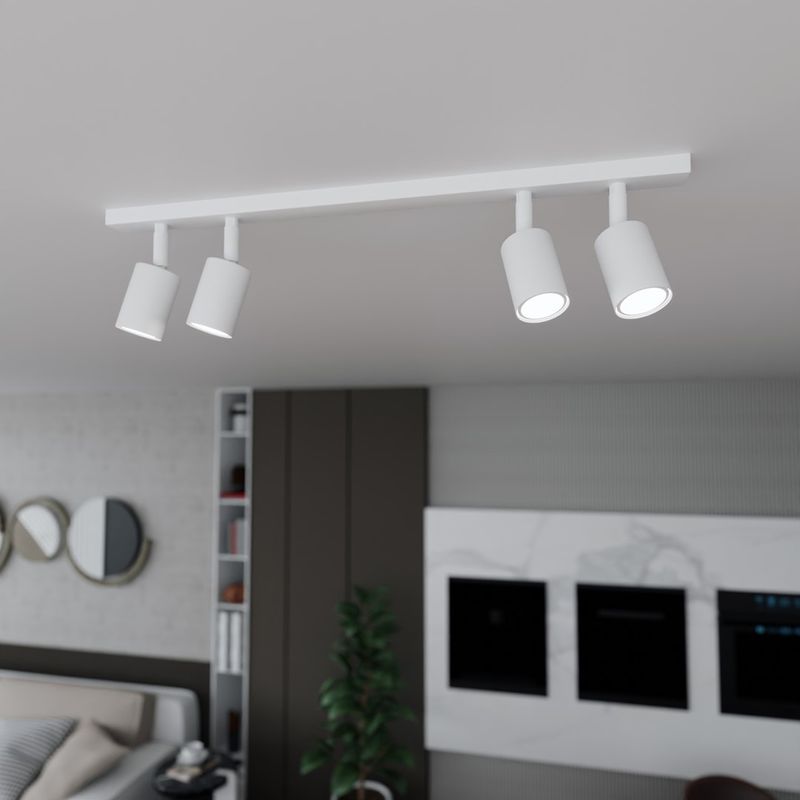 Emibig Lighting Taklampa FLASH 4 VIT