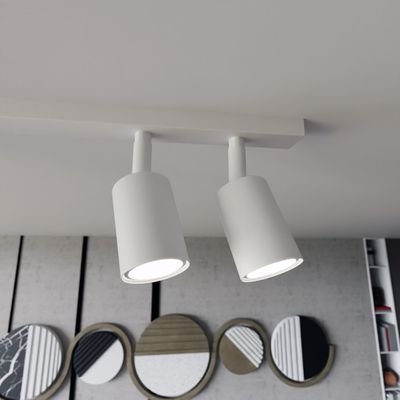 Emibig Lighting Taklampa FLASH 4 VIT