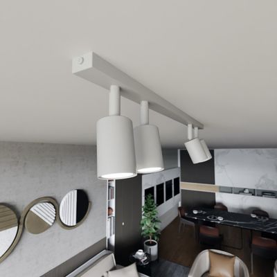 Emibig Lighting Taklampa FLASH 4 VIT