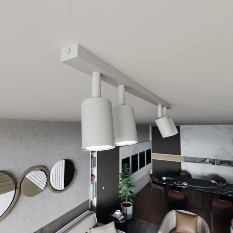 Emibig Lighting Taklampa FLASH 4 VIT