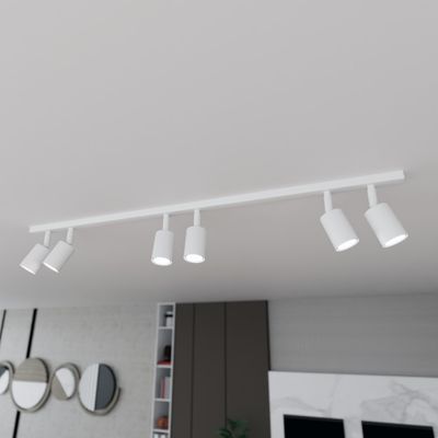 Emibig Lighting Taklampa FLASH 6 VIT