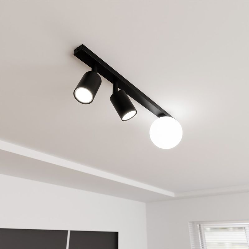 Emibig Lighting Taklampa BASTER 3 SVART