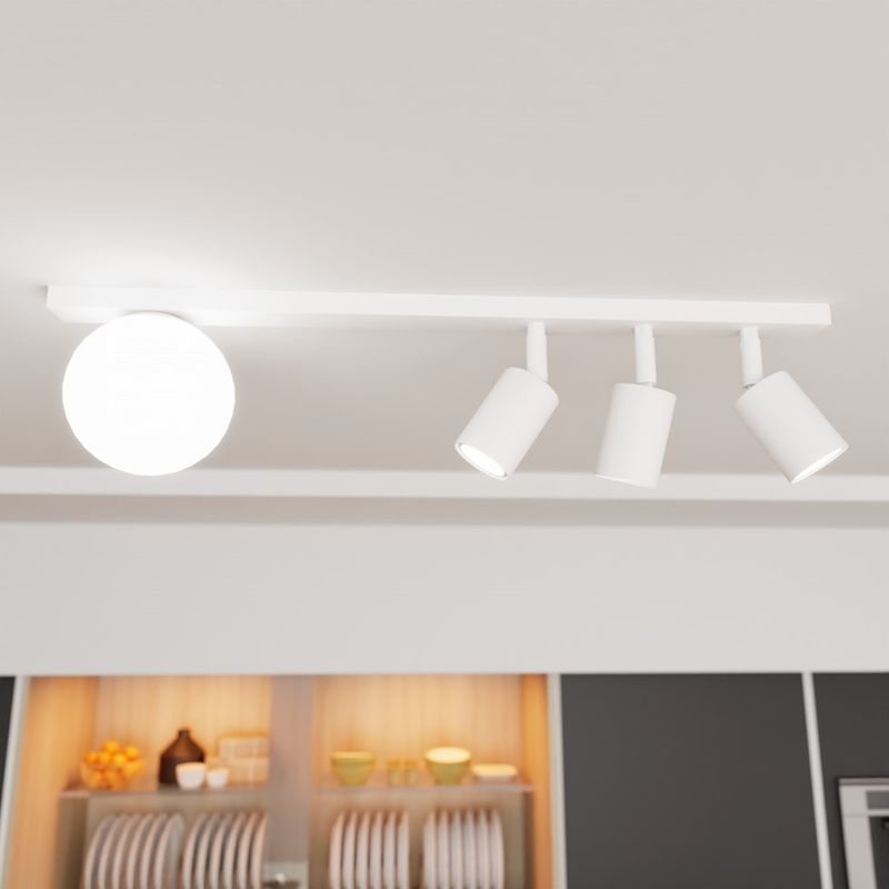 Emibig Lighting Taklampa BASTER 4 VIT