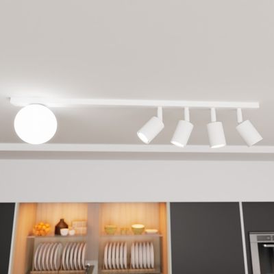 Emibig Lighting Taklampa BASTER 5 VIT