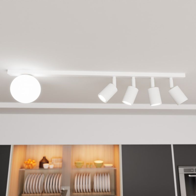 Emibig Lighting Taklampa BASTER 5 VIT