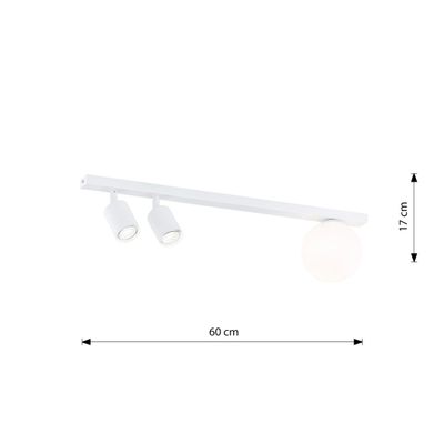 Emibig Lighting Taklampa BASTER 3 VIT