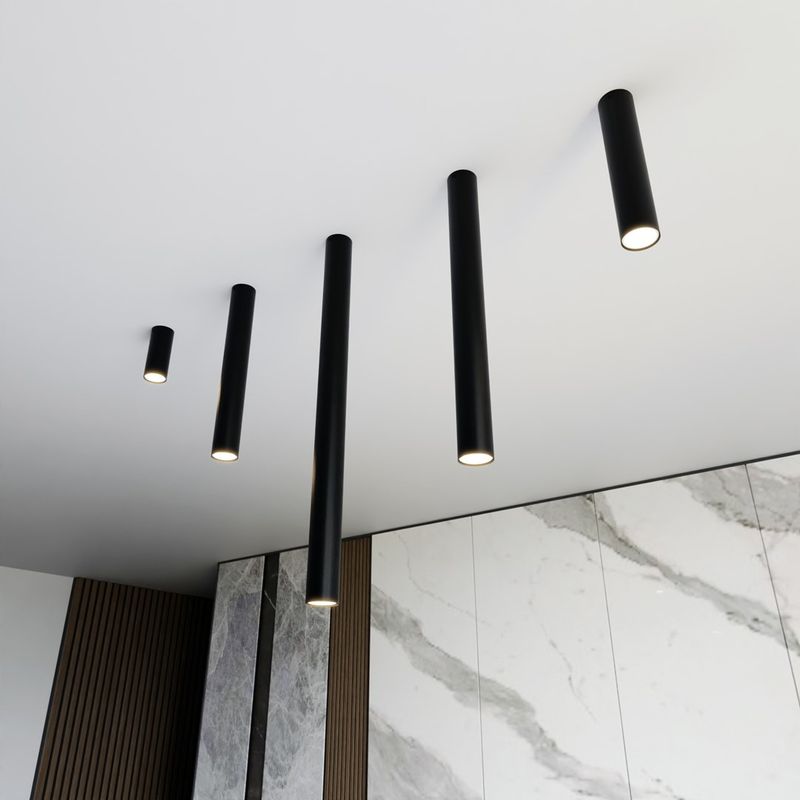 Emibig Lighting Taklampa TECNO 1XXL SVART