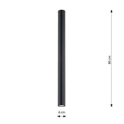 Emibig Lighting Taklampa TECNO 1XXL SVART