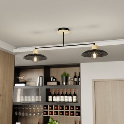 Emibig Lighting Taklampa KOBE 2 SVART