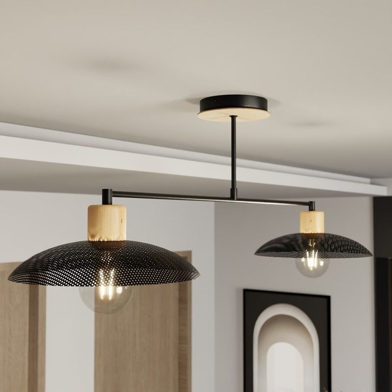 Emibig Lighting Taklampa KOBE 2 SVART