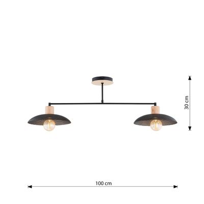 Emibig Lighting Taklampa KOBE 2 SVART