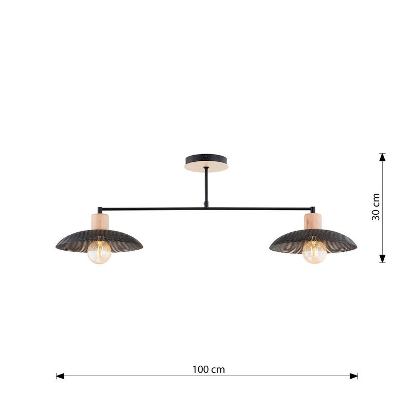 Emibig Lighting Taklampa KOBE 2 SVART