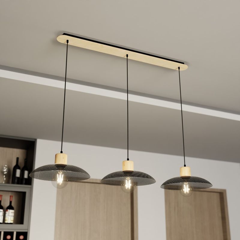 Emibig Lighting Taklampa KOBE 3 SVART