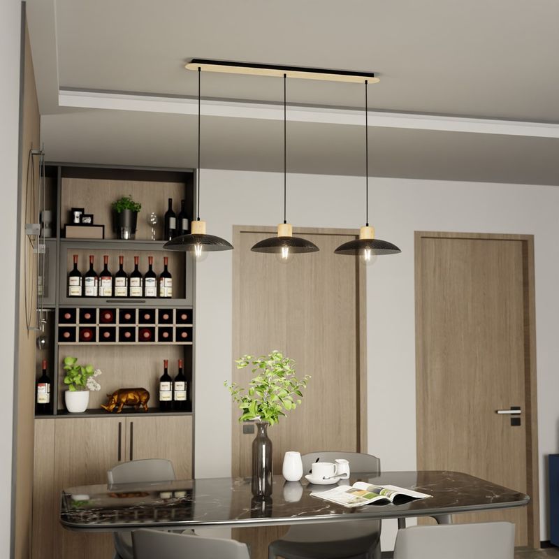 Emibig Lighting Taklampa KOBE 3 SVART