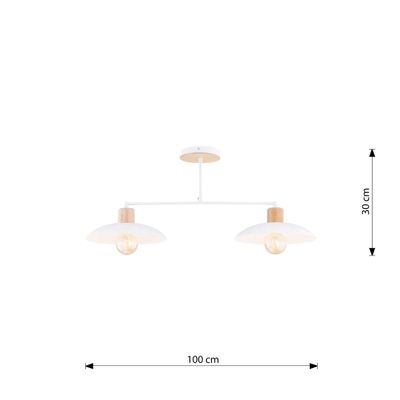 Emibig Lighting Taklampa KOBE 2 VIT