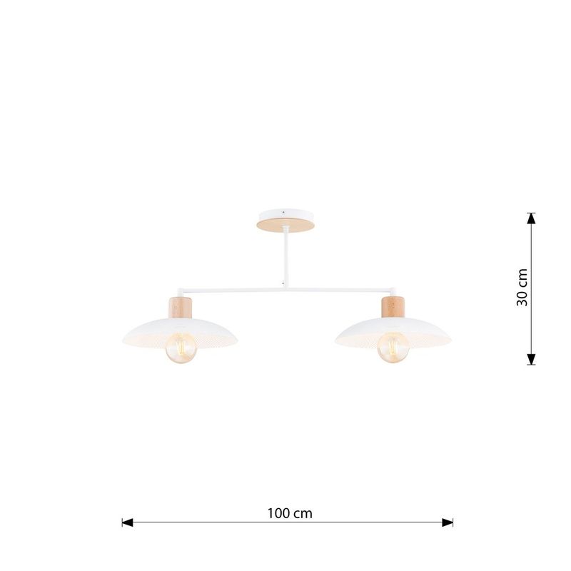 Emibig Lighting Taklampa KOBE 2 VIT