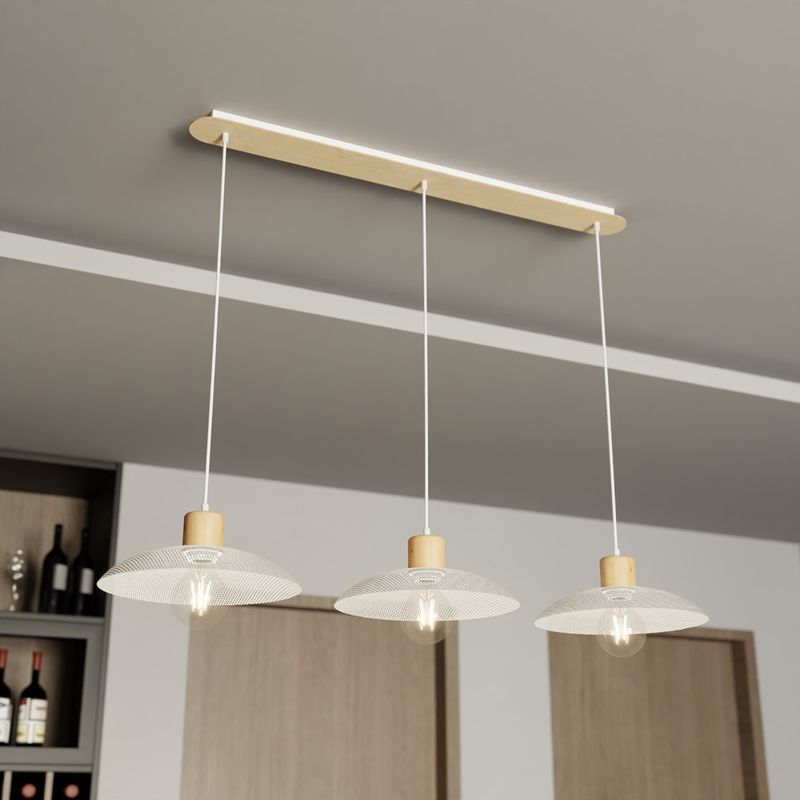Emibig Lighting Taklampa KOBE 3 VIT