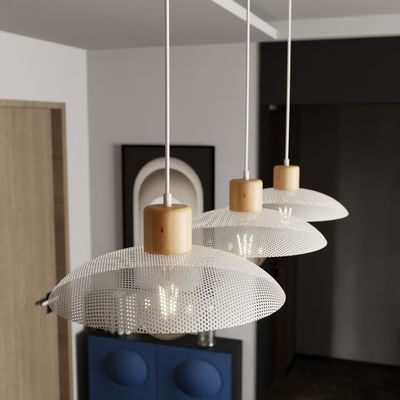 Emibig Lighting Taklampa KOBE 3 VIT