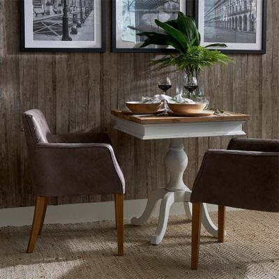 Riviera Maison Chateau Belvedere bord 70x70 cm brun
