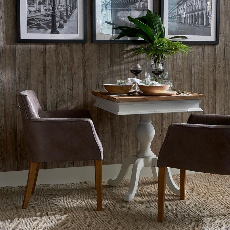Riviera Maison Chateau Belvedere bord 70x70 cm brun