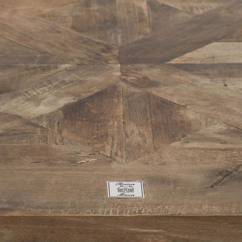 Riviera Maison Chateau Belvedere bord 70x70 cm brun