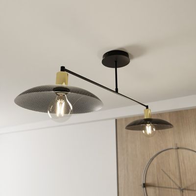 Emibig Lighting Taklampa SPIRIT 2 SVART