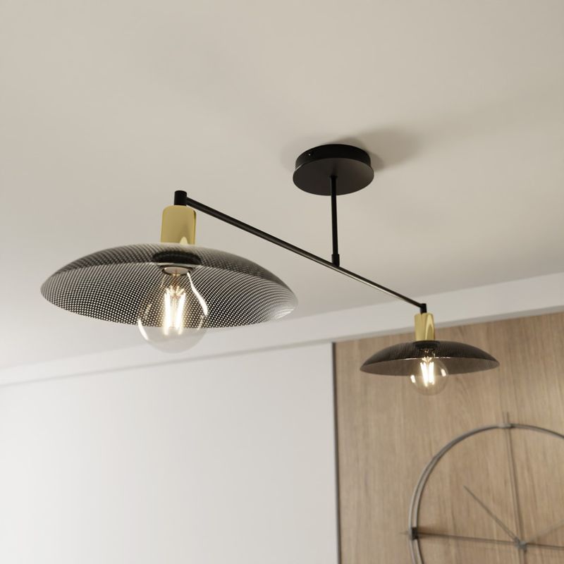 Emibig Lighting Taklampa SPIRIT 2 SVART