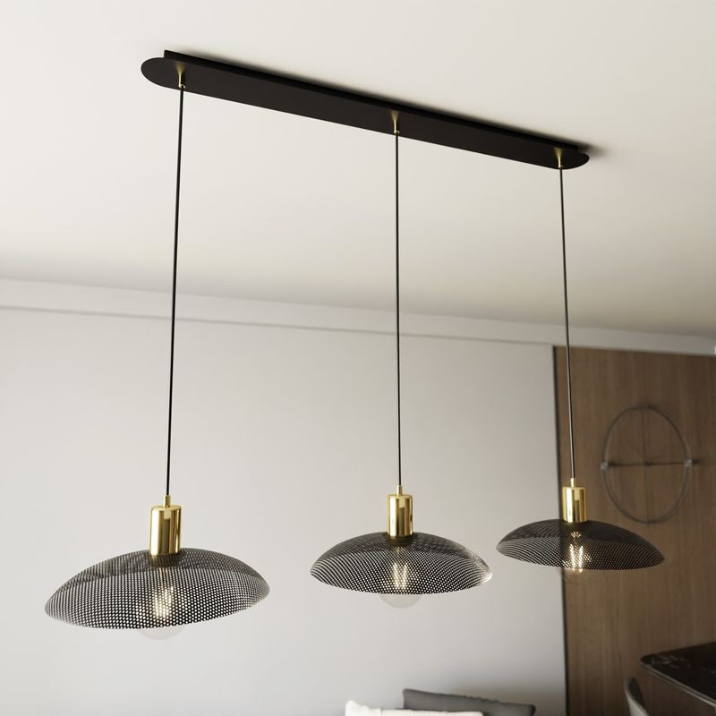 Emibig Lighting Taklampa SPIRIT 3 SVART