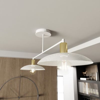 Emibig Lighting Taklampa SPIRIT 2 VIT
